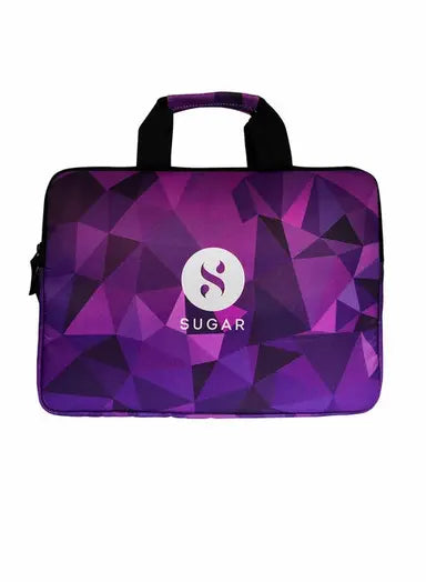 Laptop Bag 15 Inch (Purple/Teal Blue) - Signed By Vineeta Singh - Purple